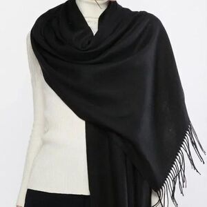 New Women's Scarf Shawls and Wraps Black